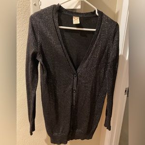 Glitter black cardigan